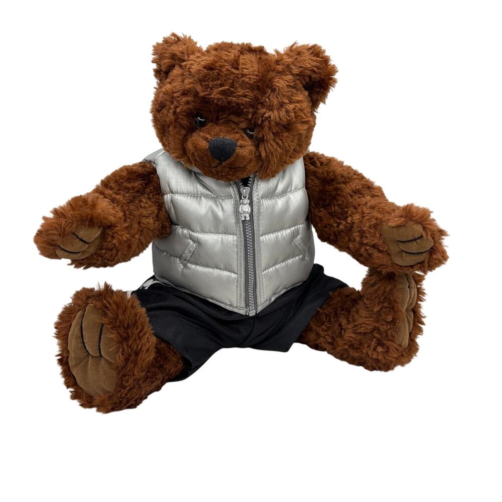 Vintage Build-A-Bear Centennial Series Teddy Bear Plush (2000) Puffer Outfit
